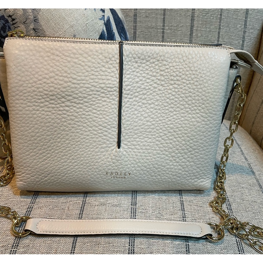 RADLEY LONDON ivory medium Hillgate Place crossbody NWOT